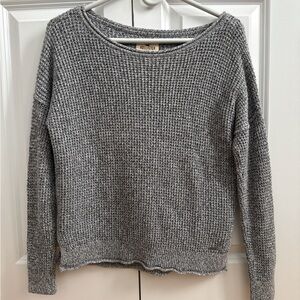 Hollister Women's Charcoal Knit Sweater